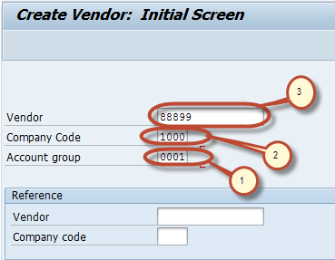 Create a Vendor in SAP