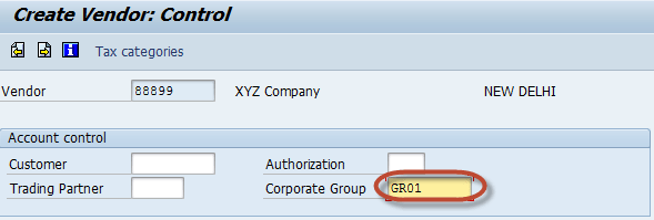 Create a Vendor in SAP