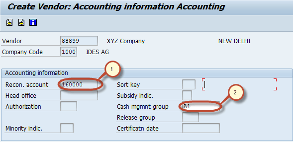 Create a Vendor in SAP