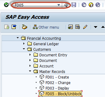 Block a Customer in SAP
