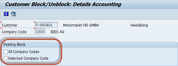 Block a Customer in SAP
