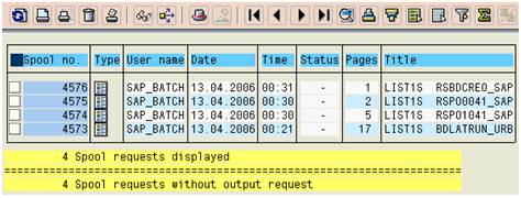 Spool Request Monitoring