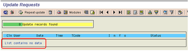 Monitoring Update Processes