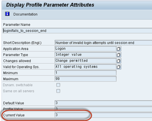 SAP RZ11:View Parameter