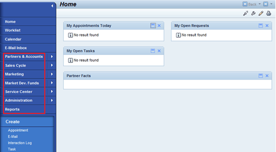 Home Page of the channel manage