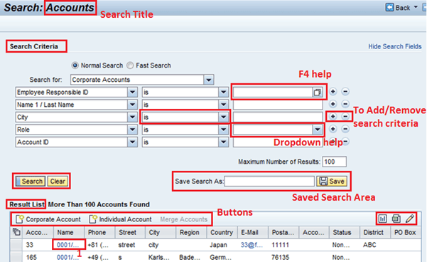 Ultimate Guide to WebClient UI : SAP CRM Advanced Search Page