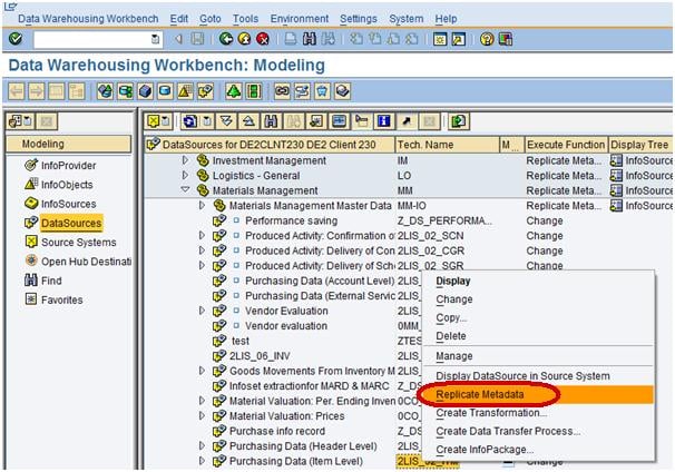 Load Transaction Data from ECC in SAP