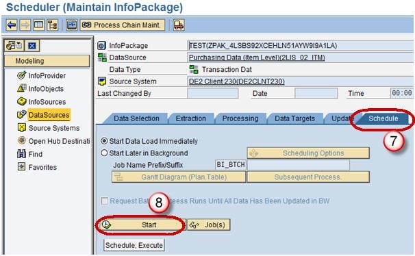 Load Transaction Data from ECC in SAP