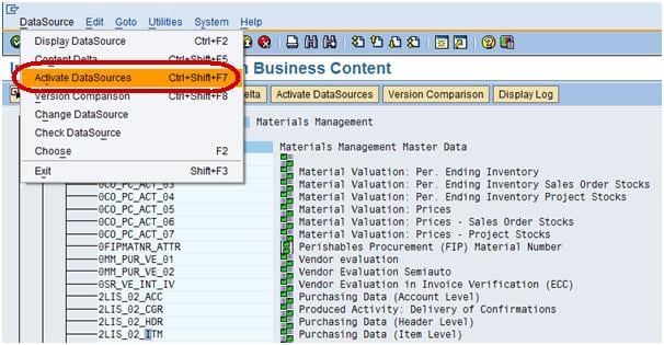 Load Transaction Data from ECC in SAP