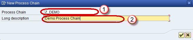 Create a Process Chain in SAP