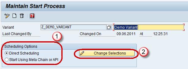 Create a Process Chain in SAP