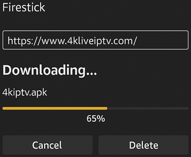 Install 4K Live IPTV on FireStick