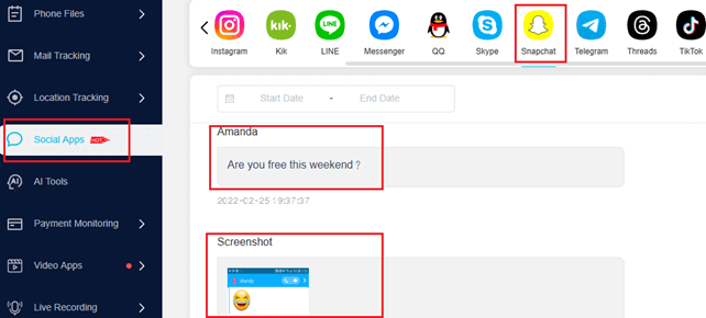 Recover Deleted Snapchat Messages using ClevGuard