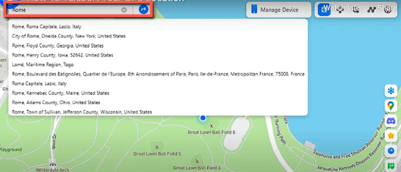 Freeze Snap Location using Dr.Fone