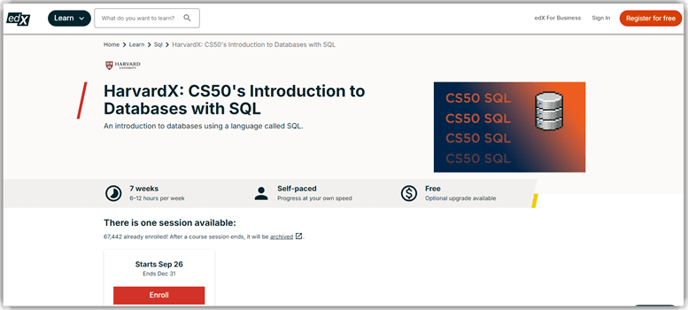CS50's Introduction to Databases with SQL
