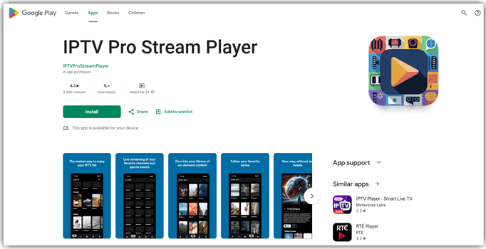 IPTV Pro Stream Player