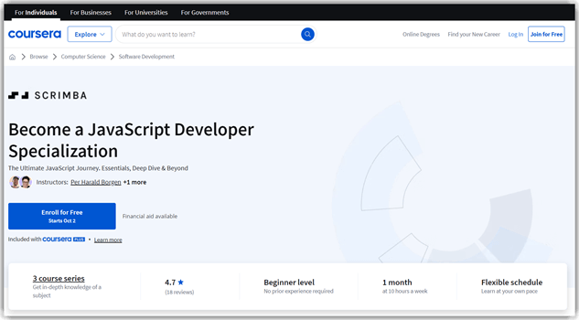 Become a JavaScript Developer
