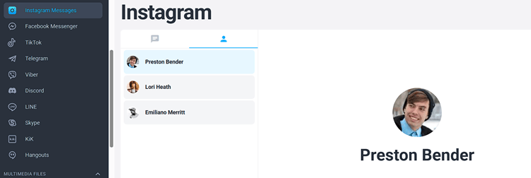 mSpy Instagram Messages