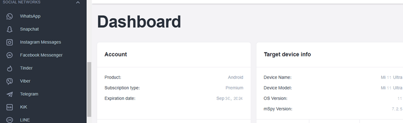 Used mSpy to Track my Target Device