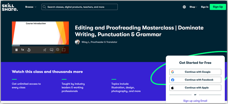 OEditing and Proofreading Masterclass