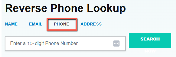 Spokeo reverse phone lookup interface