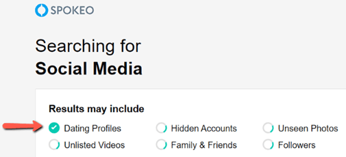 Find Someone on a Dating Site Using Spokeo