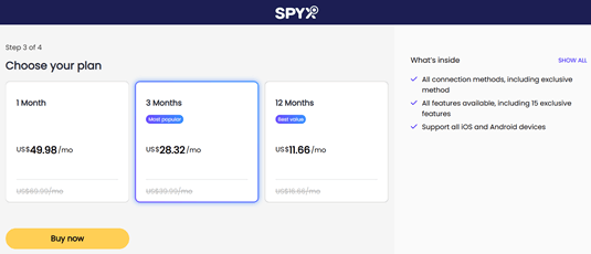 SpyX Pricing