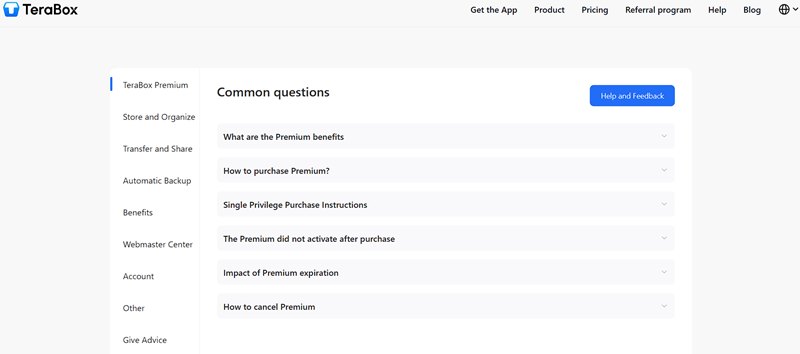 TeraBox Customer Support