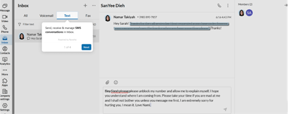 Someone Who Blocked me Using RingCentral