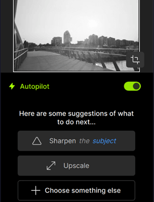 Autopilot feature interface