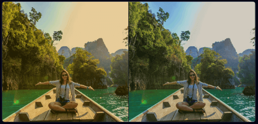 Balance Color feature interface