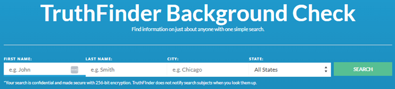 Background Check feature