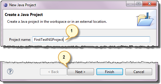 Setting up a new TestNG Project