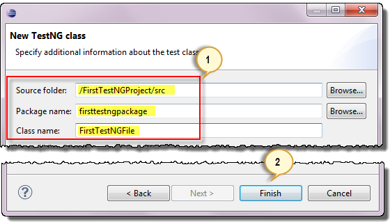Create a New TestNG Test File
