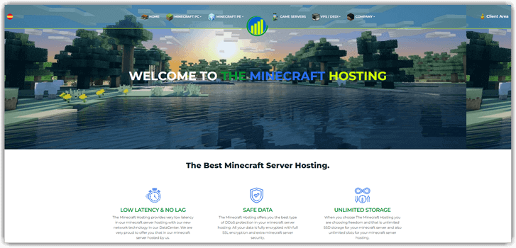 The Minecraft hosting