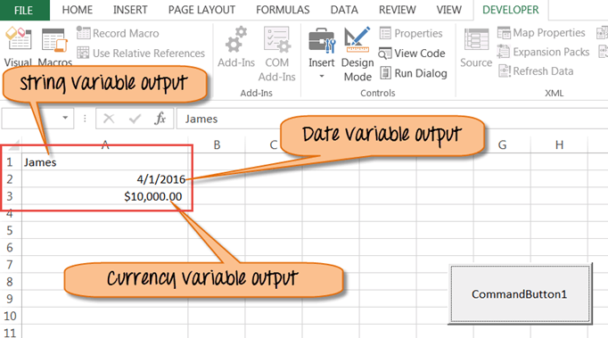 Excel VBA Data Types