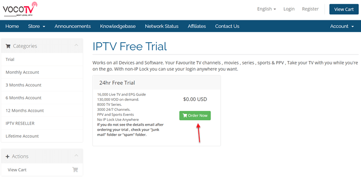 Access an IPTV Free Trial